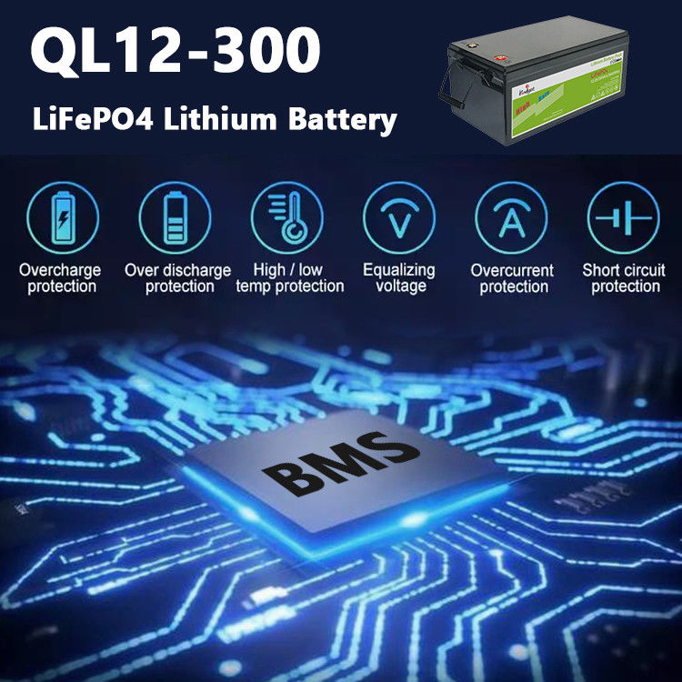 Pv Sistemi için 12.8v 300ah Lityum İyon Pil Lifepo4 Pil Seyahat Karavanı