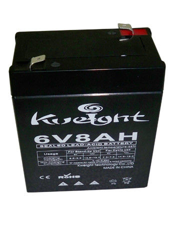 Alarm Sistemi için VRLA 6v 8ah Şarj Edilebilir Akü UPS Kurşun Asit Smf Aküler