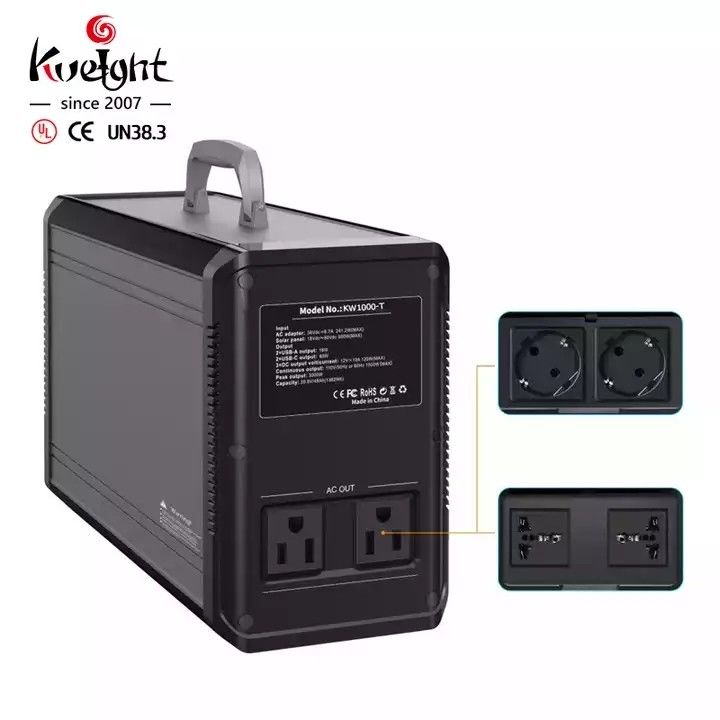 LiFePO4 Taşınabilir Enerji Depolama Güç Kaynağı 1500W Lityum Taşınabilir Güç İstasyonu