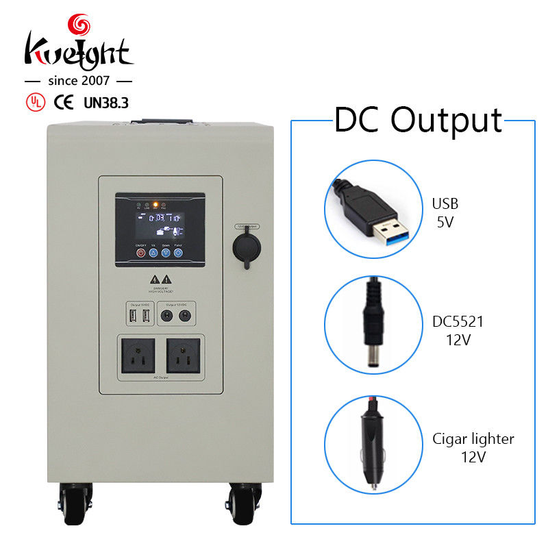 LiFePO4 Lityum İyon Pil Depolama Kaynağı 5.12KWh 5V 12V DC Hepsi Bir Arada Destekler